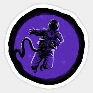 Floating Astronaut Sticker